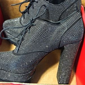 Jessica Simpson Glitter Platforms